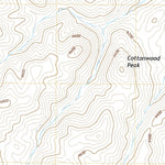 United States Geological Survey Cottonwood Peak, NV (2021, 24000-Scale) digital map