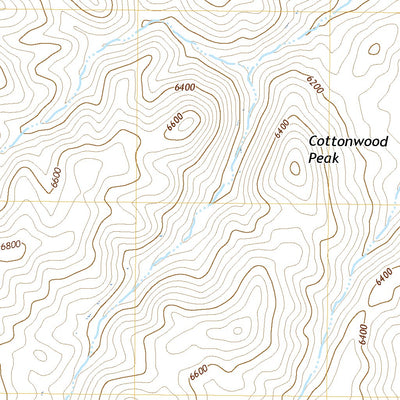 United States Geological Survey Cottonwood Peak, NV (2021, 24000-Scale) digital map