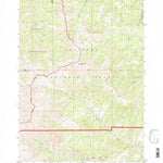 United States Geological Survey Cottonwood Peak, WY (1991, 24000-Scale) digital map