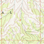 United States Geological Survey Cottonwood Peak, WY (1991, 24000-Scale) digital map
