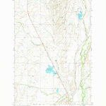 United States Geological Survey Cottonwood Reservoir, MT (1972, 24000-Scale) digital map