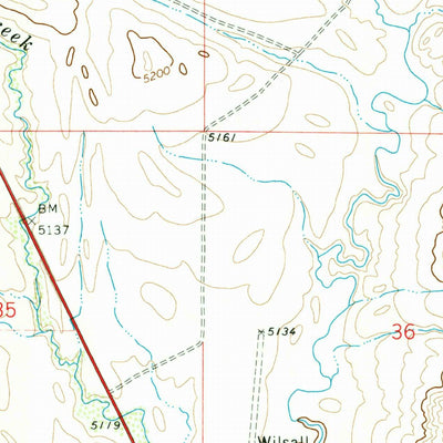 United States Geological Survey Cottonwood Reservoir, MT (1972, 24000-Scale) digital map