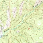 United States Geological Survey Cottonwood Rim, WY-CO (1962, 24000-Scale) digital map