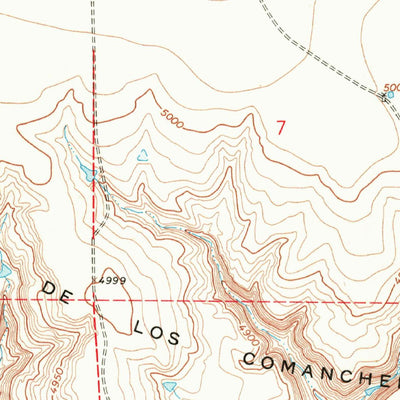 United States Geological Survey Cottonwood Springs, NM (1966, 24000-Scale) digital map