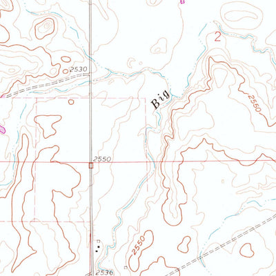 United States Geological Survey Cottonwood SW, SD (1960, 24000-Scale) digital map