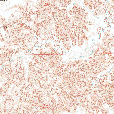 United States Geological Survey Cottonwood SW, SD (1960, 24000-Scale) digital map