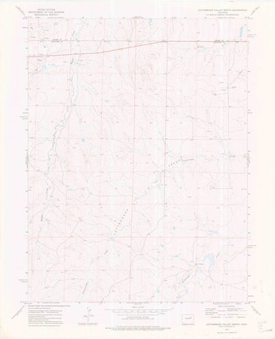 United States Geological Survey Cottonwood Valley North, CO (1973, 24000-Scale) digital map