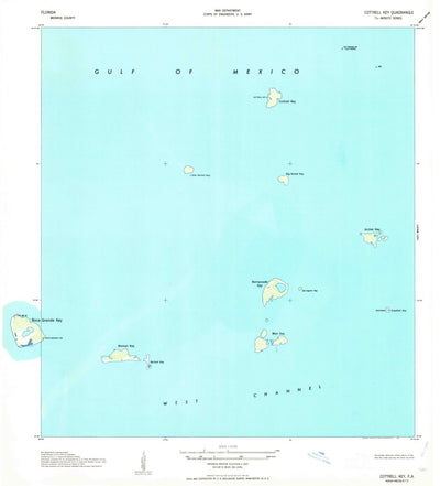 United States Geological Survey Cottrell Key, FL (1963, 24000-Scale) digital map