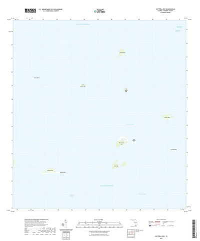 United States Geological Survey Cottrell Key, FL (2021, 24000-Scale) digital map