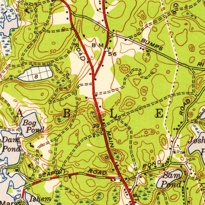 United States Geological Survey Cotuit, MA (1949, 24000-Scale) digital map
