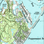 United States Geological Survey Cotuit, MA (1974, 25000-Scale) digital map