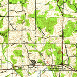 United States Geological Survey Couch, MO (1944, 62500-Scale) digital map