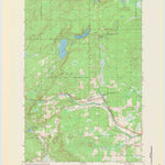 United States Geological Survey Couderay, WI (1971, 24000-Scale) digital map