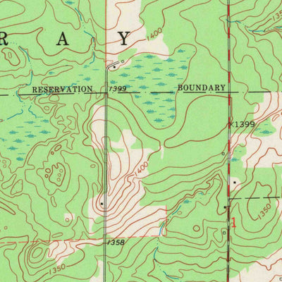 United States Geological Survey Couderay, WI (1971, 24000-Scale) digital map