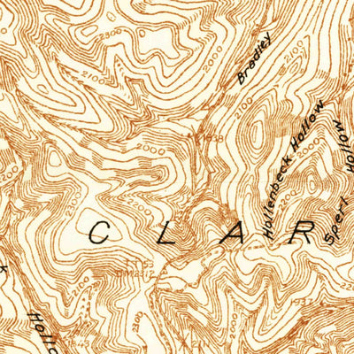 United States Geological Survey Coudersport, PA-NY (1934, 48000-Scale) digital map