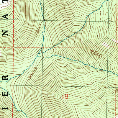 United States Geological Survey Cougar Lake, WA (1988, 24000-Scale) digital map
