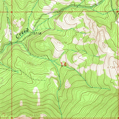United States Geological Survey Cougar Peak, OR (1964, 24000-Scale) digital map