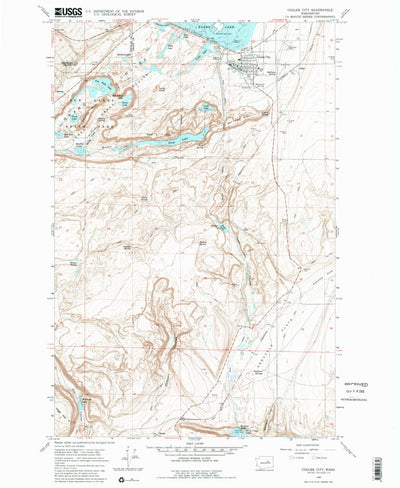 United States Geological Survey Coulee City, WA (1965, 24000-Scale) digital map
