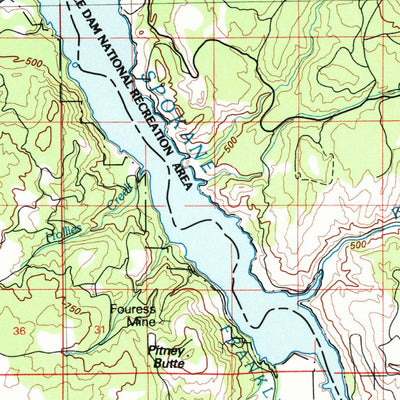 United States Geological Survey Coulee Dam, WA (1983, 100000-Scale) digital map