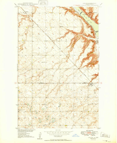 United States Geological Survey Coulee, ND (1949, 24000-Scale) digital map