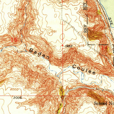 United States Geological Survey Coulee, ND (1949, 24000-Scale) digital map