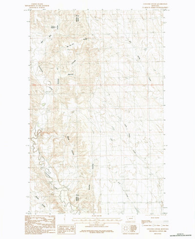 United States Geological Survey Coulter Coulee, MT (1984, 24000-Scale) digital map