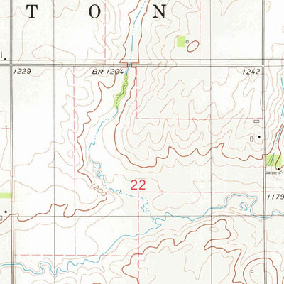 United States Geological Survey Coulter, IA (1979, 24000-Scale) digital map