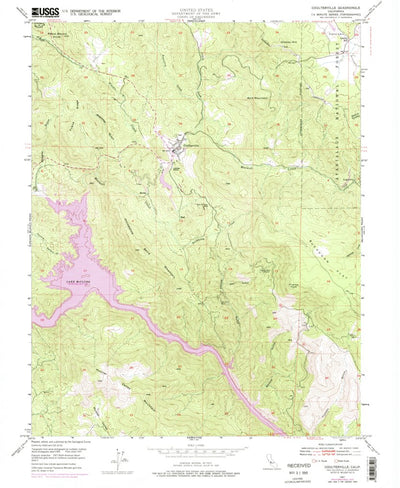 United States Geological Survey Coulterville, CA (1947, 24000-Scale) digital map