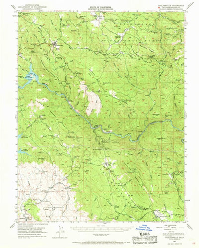 United States Geological Survey Coulterville, CA (1947, 62500-Scale) digital map