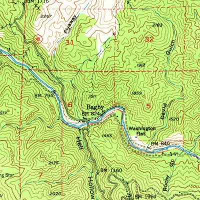 United States Geological Survey Coulterville, CA (1947, 62500-Scale) digital map