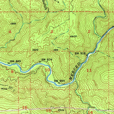 United States Geological Survey Coulterville, CA (1947, 62500-Scale) digital map