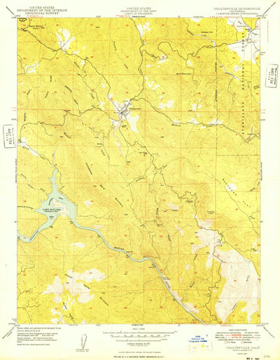 United States Geological Survey Coulterville, CA (1949, 24000-Scale) digital map