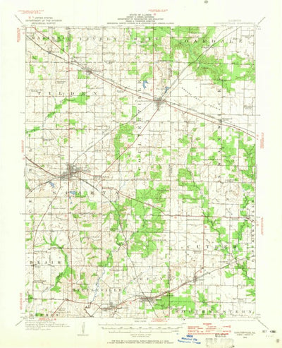 United States Geological Survey Coulterville, IL (1914, 62500-Scale) digital map