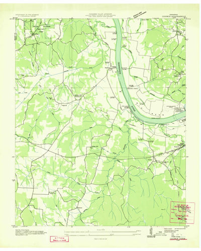 United States Geological Survey Counce, TN (1936, 24000-Scale) digital map