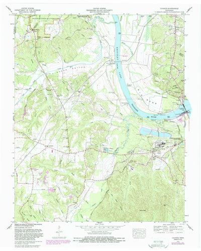 United States Geological Survey Counce, TN (1972, 24000-Scale) digital map