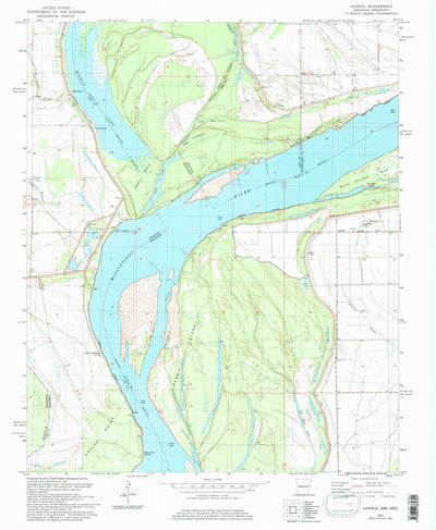 United States Geological Survey Council, AR-MS (1981, 24000-Scale) digital map