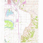 United States Geological Survey Council Bluffs South, IA-NE (1956, 24000-Scale) digital map