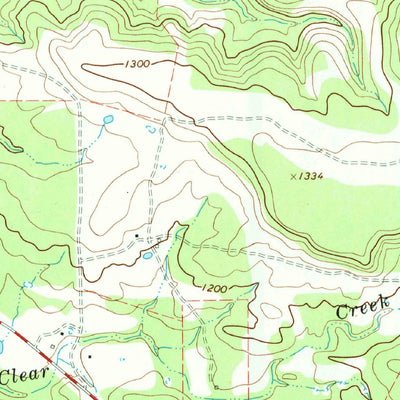 United States Geological Survey Council Creek, TX (1967, 24000-Scale) digital map