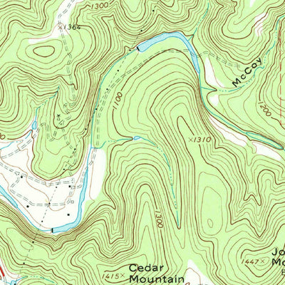 United States Geological Survey Council Creek, TX (1967, 24000-Scale) digital map