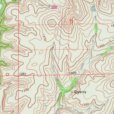 United States Geological Survey Council Grove, KS (1971, 24000-Scale) digital map