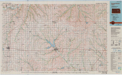 United States Geological Survey Council Grove, KS (1985, 100000-Scale) digital map