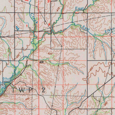 United States Geological Survey Council Grove, KS (1985, 100000-Scale) digital map