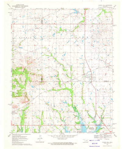 United States Geological Survey Council Hill, OK (1970, 24000-Scale) digital map