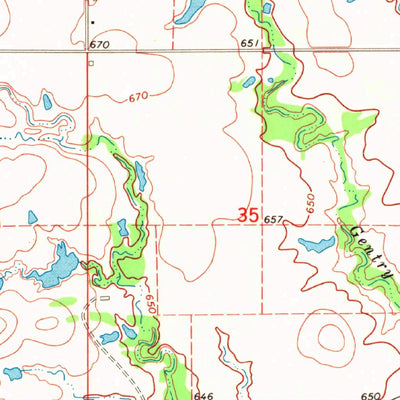 United States Geological Survey Council Hill, OK (1970, 24000-Scale) digital map