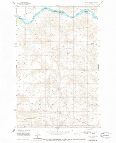 United States Geological Survey Council Island, MT (1954, 24000-Scale) digital map