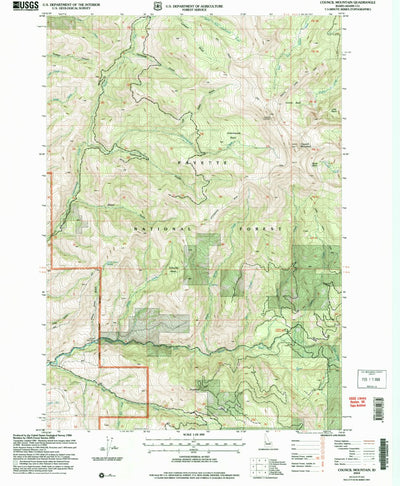 United States Geological Survey Council Mountain, ID (2004, 24000-Scale) digital map