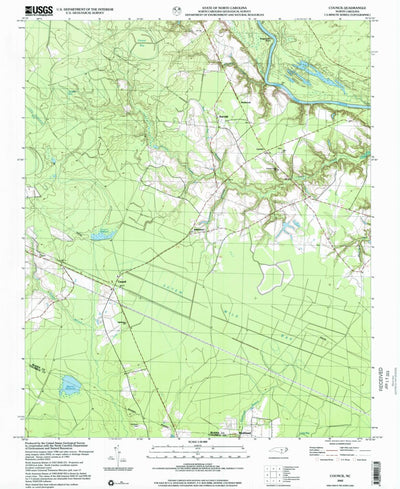 United States Geological Survey Council, NC (2002, 24000-Scale) digital map