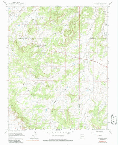 United States Geological Survey Counselor, NM (1966, 24000-Scale) digital map