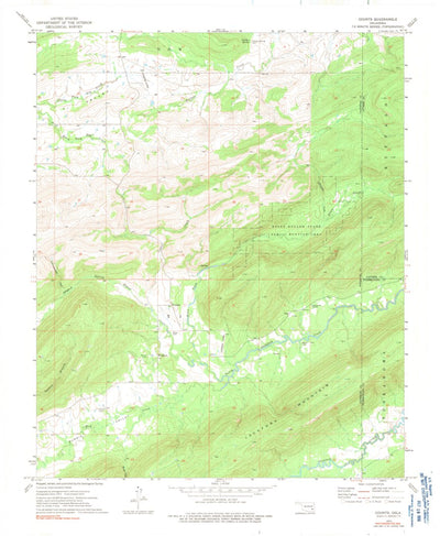United States Geological Survey Counts, OK (1973, 24000-Scale) digital map