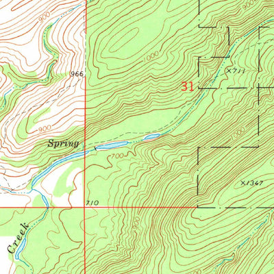 United States Geological Survey Counts, OK (1973, 24000-Scale) digital map